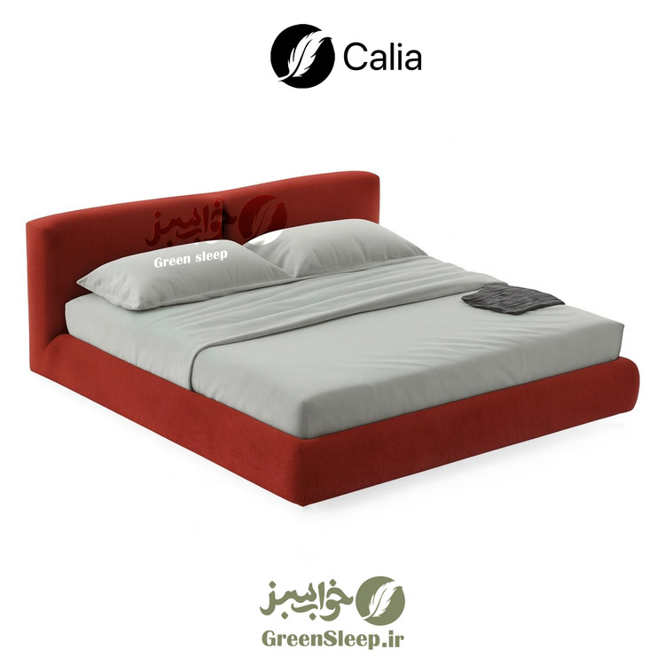 تخت خواب طرح تدی سایز 140در 200 مدل کالیا رنگ قرمز