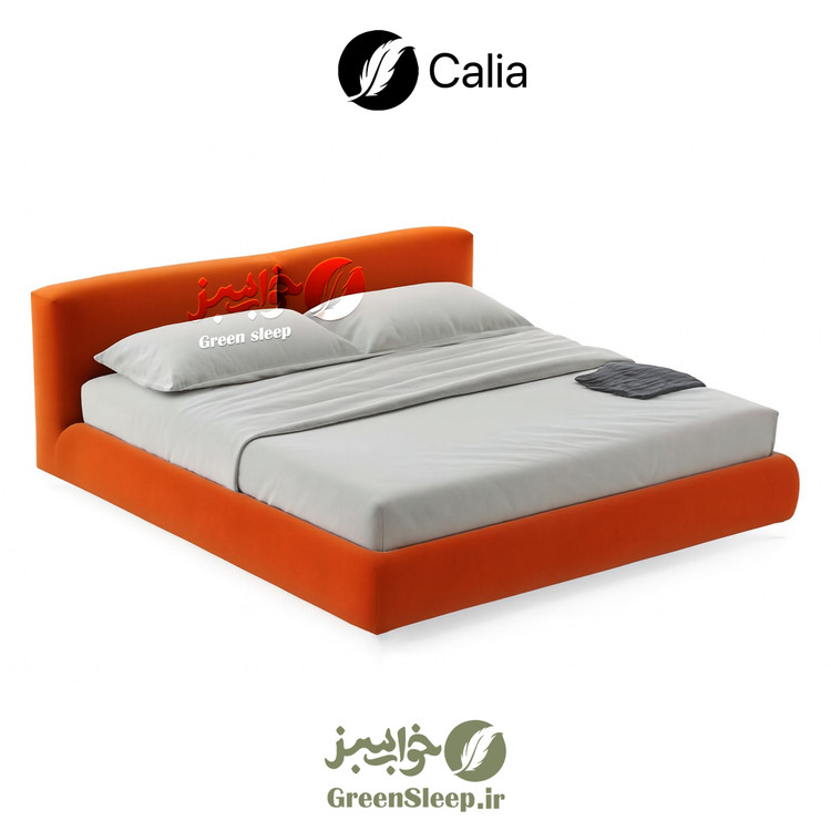 تخت خواب طرح تدی سایز 160 در 200 مدل کالیا رنگ قرمز